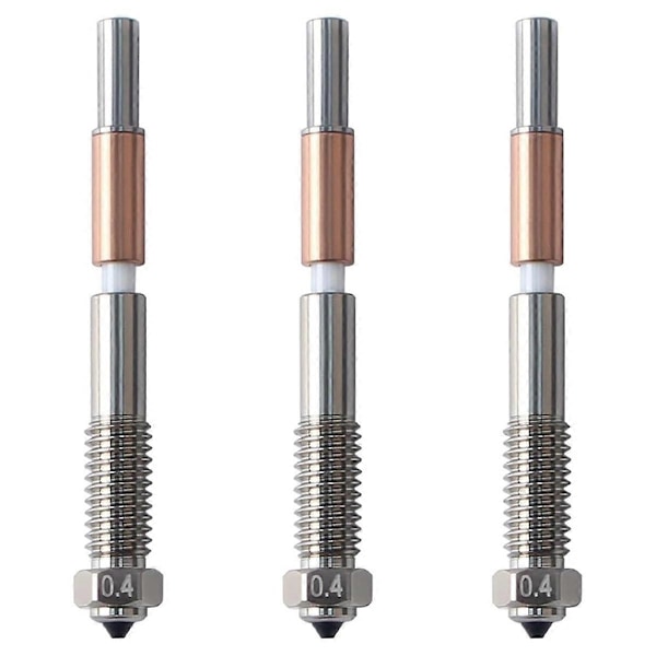 För Qidi Plus4 Bimetallmunstycke Snabb Borttagning Keramisk Isolering Integration 0.4mm Munstycken HögTempera