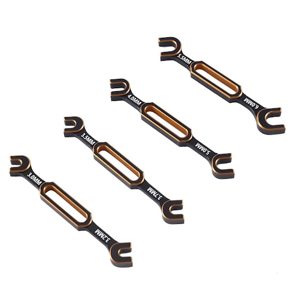 4 st Nyckel 3/3,2/3,5/3,7/4/5/5,5/6mm Spännskruv Mutterkulaändesfogborttagare Universalverktyg för RC C