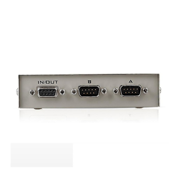 Db 9-stifts seriell nätverksdelning 2-vägs Rs232-switch Ethernet-switcherbox
