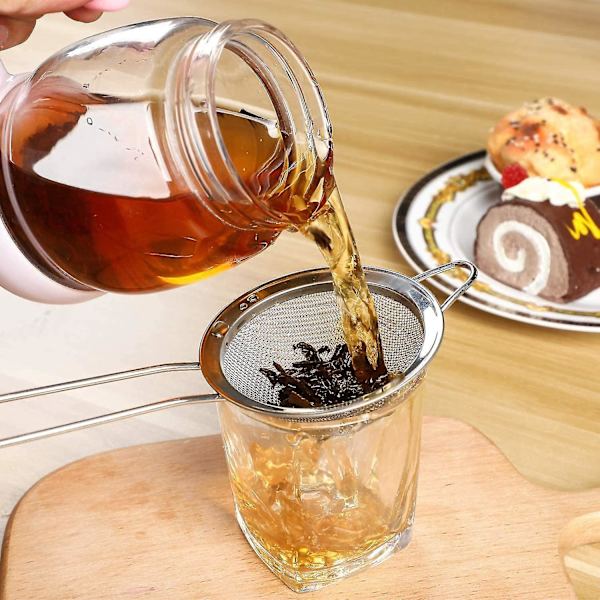 Cocktail Si - rustfrit stål - konisk te-si - praktisk låseværktøj 8,5 cm (1 stk., rosaguld)