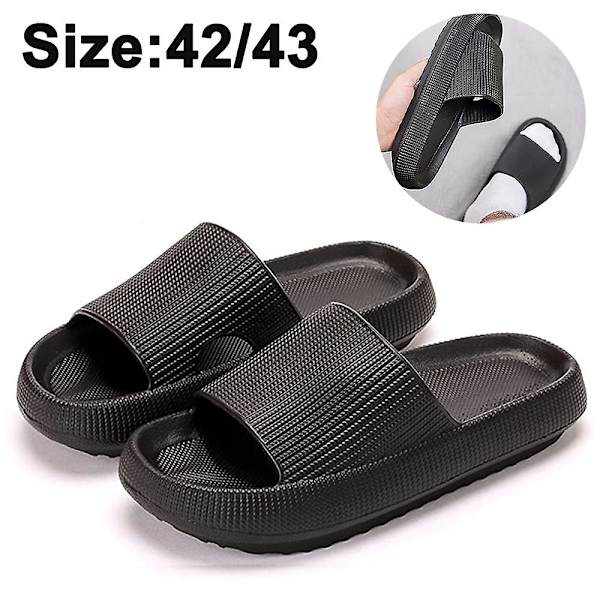 Unisex Pillow Slides Tofflor, halkfria, snabbtorkande badtofflor