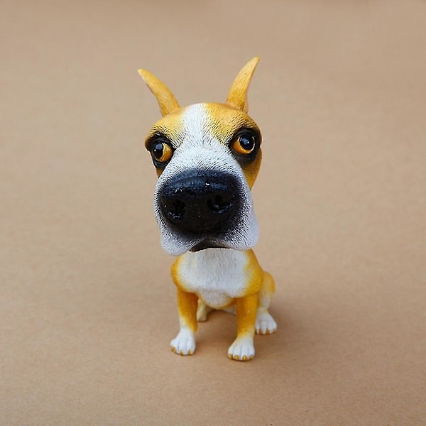 Bobble Head -koirat, heiluvat päät, auton kojelaudan pentukoriste (bokseri) Xq-a228