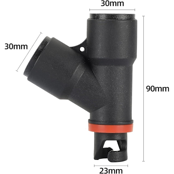 Sup Pump Adapter Dobbelt Innløp Inflator Adapter for Båt Kajakk Stå Opp Padlebrett Surfboard Tilbehør