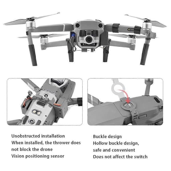 Payload Release Thrower Air Drop Leveringsdeler for DJI-Mavic 2 Pro/Zoom Drone
