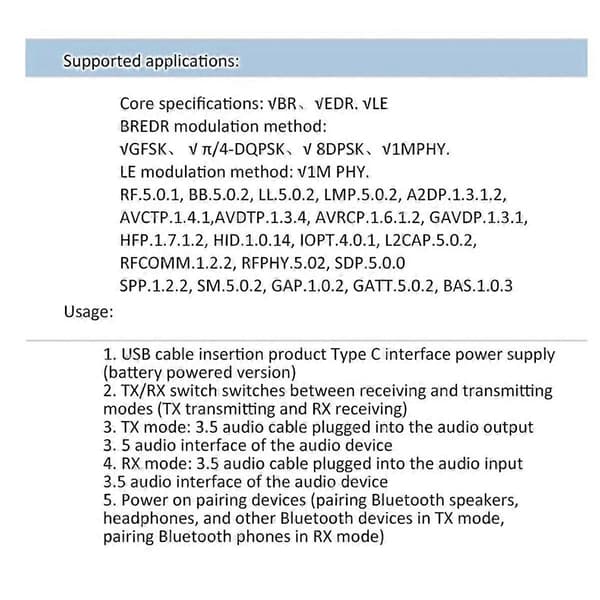 2 in 1 Bluetooth 5.4 Vastaanotin Lähetin Aux Bluetooth Autoadapteri Langaton Audiolähetin TV-kaiuttimille
