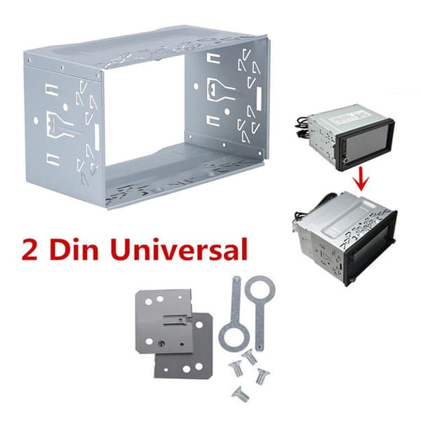2din Universal Bilstereo Radio DVD-spelare Montering Ram Installera Bezel Panel