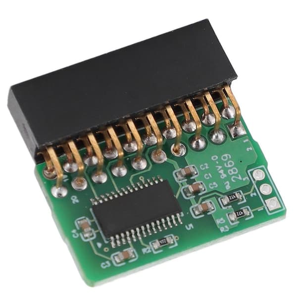 20Pin TPM 2.0 Modul Vertikal Trusted Platform Module til AOM TPM 9665V TCG 2.0