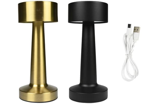Bordlampe LED dimbar oppladbar touch mix