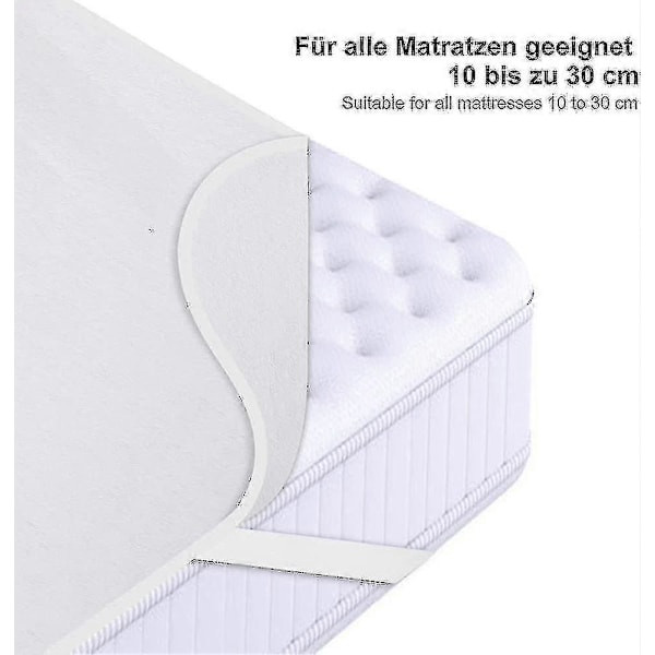 Madrasskydd 200x220 Cm Molton 100% Bomull. Andningsbart. Bekvämt 2025:e