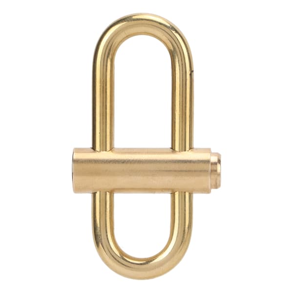 Brass Key Clip with Oval Slide Lock, Suitable for Hiking