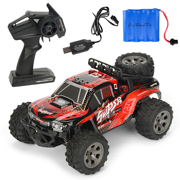 2.4g 55km/h Nopea Radio-ohjattava Rtr Kilpa-auto - punainen