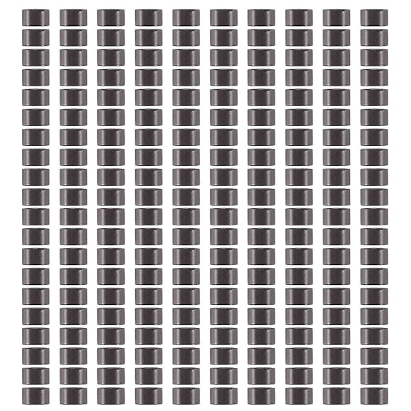 200 stk. 5mm Mørkebrun Farge Silikonforet Micro Ringer Lenker Perler For I Bond Stick Tip Feather Ha