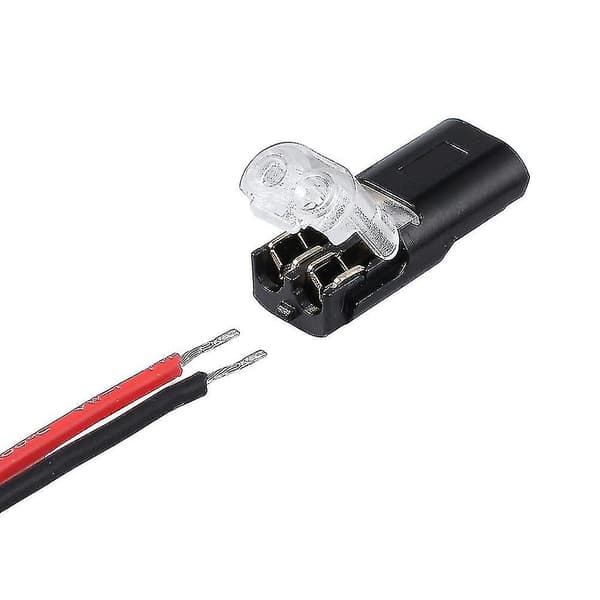 12v Ledningskabel Snap Plug-In Konnektor Terminalforbindelser Samlere Til Bil Autoblack10stk
