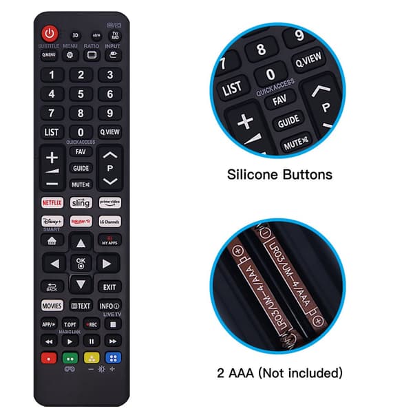 LG Smart TV Universal Compatible Remote Control | Fits All LG TVs