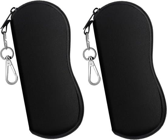 Lett Neopren Solbrilleetui med Belteklips - 2 Deler