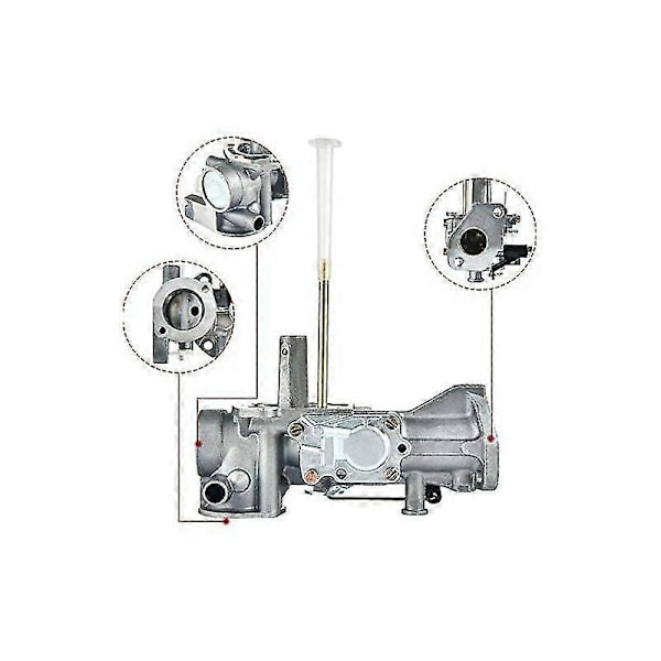 498298 Kaasutin Briggs & Stratton 498298 692784 495951 492611 495426 490533 112202 112212 112231 112232 5hv moottoreille, tiivisteiden ja polttoaineen suodattimien kanssa