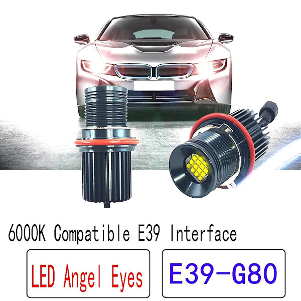 E39 G80 Ajovalopolttimo 6000k Led Enkelisilmät Valot Canbus Varten