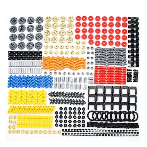579 deler Bulk Tekniske deler Liftarm Klosser Sett Aksel Kobling Gear Tank Lenke Kjeder Spor 3711 57518 Byggeklosser