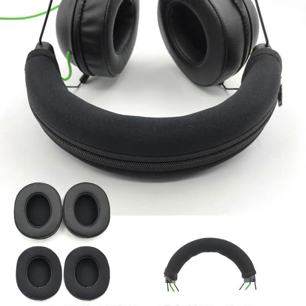 Tykkere øreputer for Razer Blackshark V2X øretelefondeksler Hodebøyle Loop Cover