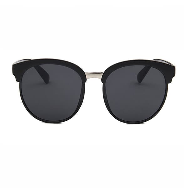 Large Black Retro Sunglasses Black