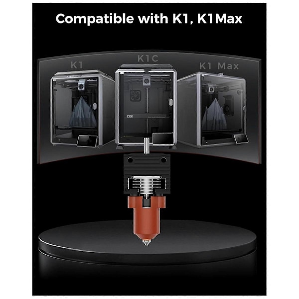 K1 Keramisk Hotend Kit - Hurtig Udskiftning af Dyse, All-Metal Integreret Ekstruder Hot End Udskiftning til K1 MAX, K1C 3D Printer