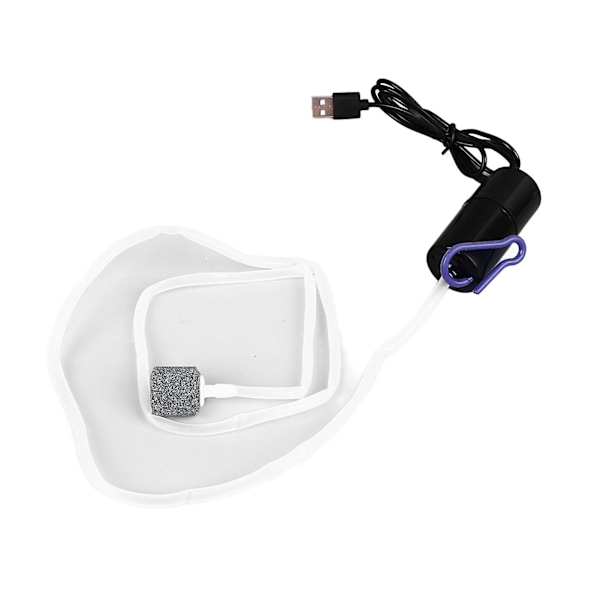 Mini USB Akvaarion Happipumppu - Hiljainen Energiaa Säästävä Monitoiminen Kannettava Akvaarion Ilmapumppu