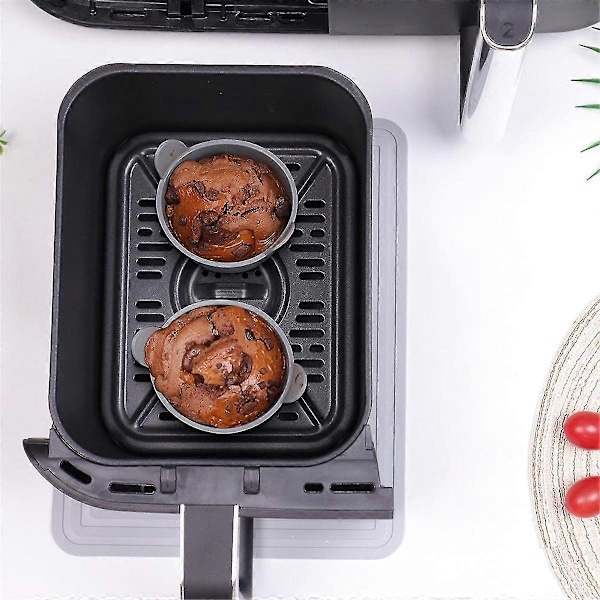 6 stk. til Ninja Dz201 Foodi Æg-koger Air Fryer Æg-koger, Silikon Ramekins til Ninja Air Fryer
