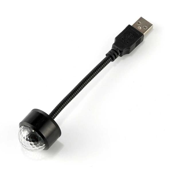 Mini-USB-LED-diskovalo autoon, yövalo