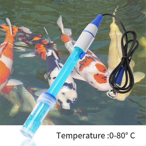PH-elektrodeprobe, oppladbart, BNC-kontakt, for akvarium PH-kontrollermåler sensor