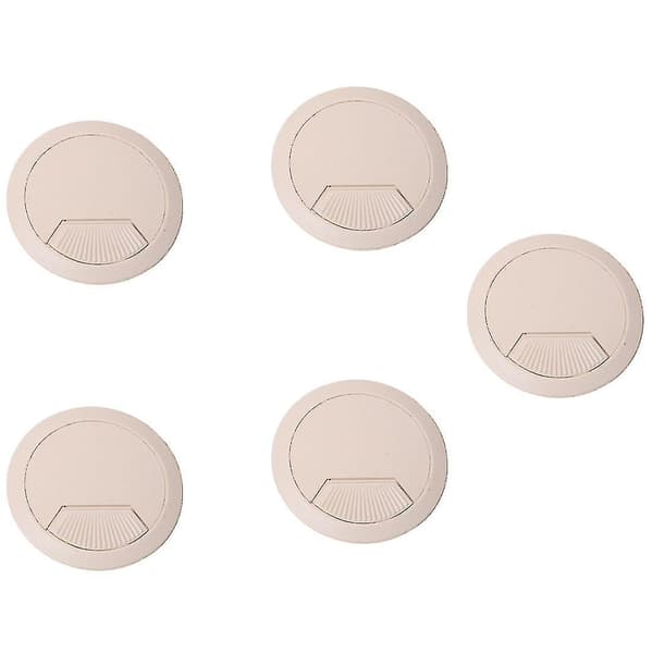 5 stk. 70 mm Dia Runde Kabelgennemføringer til Computerbord