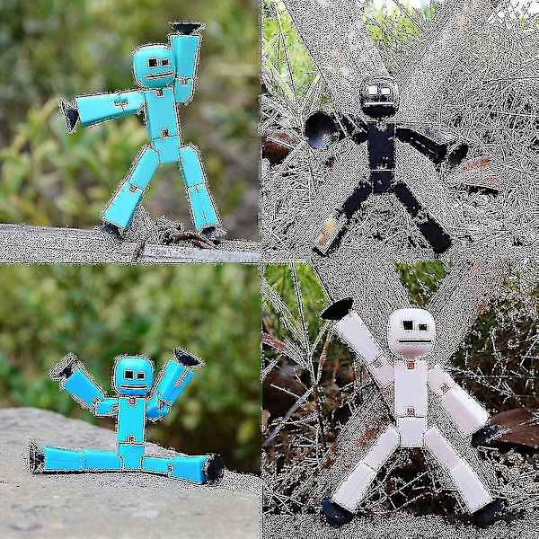 Äkta Boxade Stikbot Robot Stickbots Stop Motion Animation Höst Nya Färger