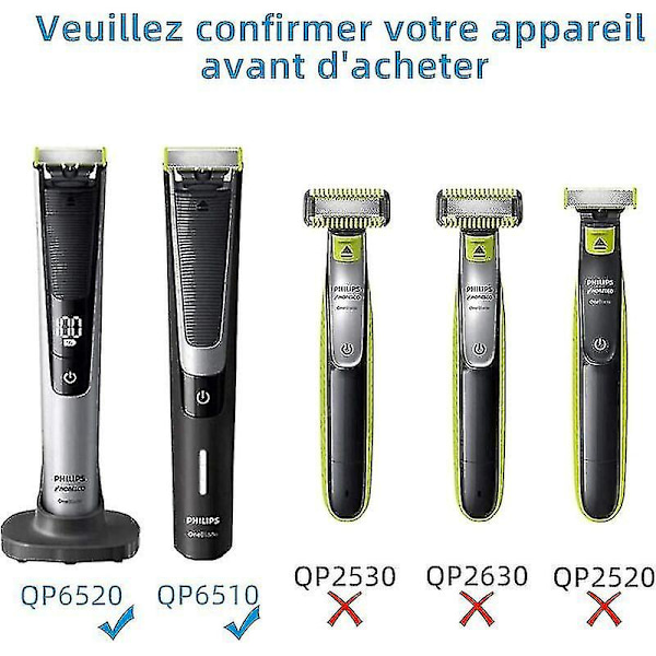 Ersätt 15v rakapparatladdare Philips Hq8505 trimmer för 1000 3000 5000 7000 9000 serie Qp6650 Qp6550 Qp6620 Qp6510 Qp6520 elektrisk strålkabel