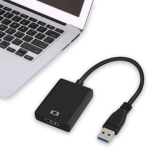 Plug and Play bärbar adapter 1080p 3d för bildskärm Usb-omvandlare Hem