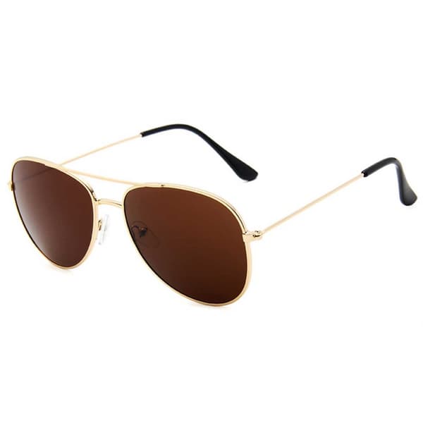 Pilot Solbriller Dame Guld Brun