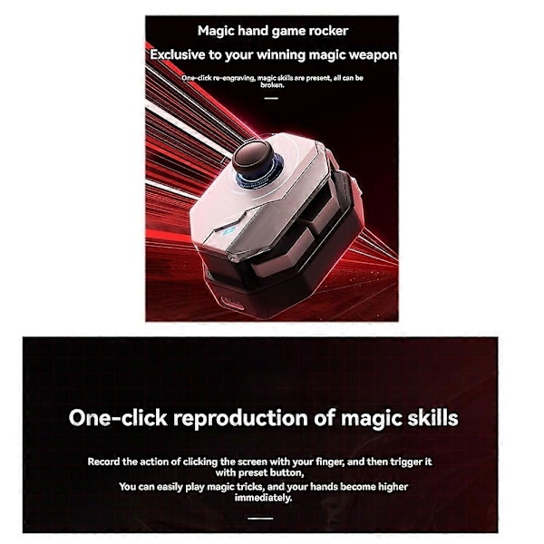 MB02 Mobiilipeli Joystick, HID-peliohjain Androidille ja iOS:lle, Moniyhteys: TYPE-C, USB, Bluetooth