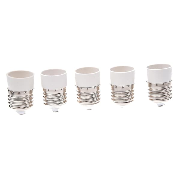 10-pak E27 til E14 Lampekoblingsadapter Konverterer Pære Forlenger Base CFL Liten Skrue Adapter