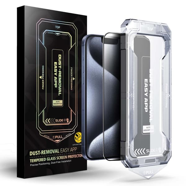 Tempered Glass Screen Protector for iPhone 16 – 9H Scratch-Resistant, Easy, Bubble-Free Installation