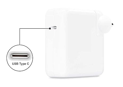 USB-C-oplader til MacBook Air Pro M1 M2 M3 M4, bærbar rejseadapter med kabel