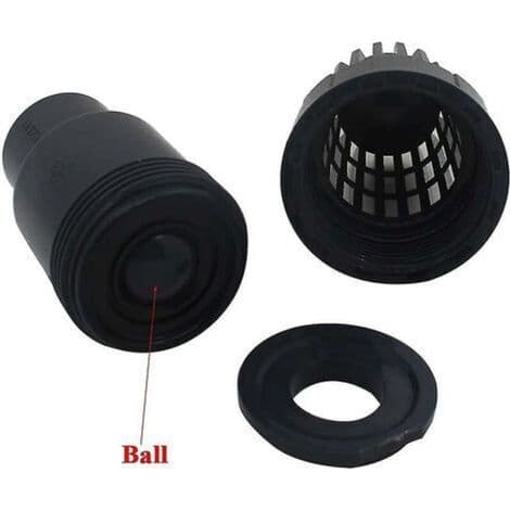 Backventil med kulsug 25 32 40 mm, backventil, PVC-poolpump (25 mm innerdiameter)