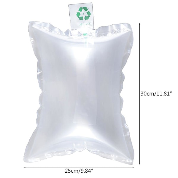 25x30cm Oppblåsbare Buffer Bag Luftpute Pute Bobleplast Maker For Express P
