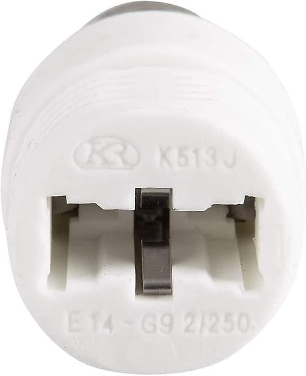 Pakke E14 til G9 Keramisk Sokkel Adapter Til Led, Halogen, Cfl Pærer
