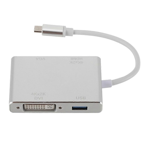 Typ C till DVI VGA Ljudadapter USB 3.1-C Multiport Adapter PC-enheter
