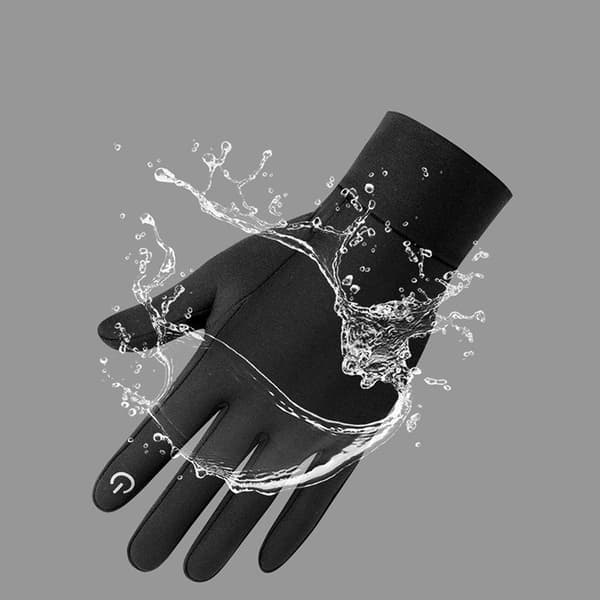 Touchscreen Gloves with Fleece Lining Black XL