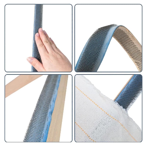 Punch Needle Ramme, 39,4 Tommer Gripper Strip Tæppestof Hækling Gripper Ramme Kvadratisk Tufting Ramme til Tufting Ramme