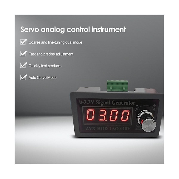 Justerbar spenningsanalog simulator 0-10V 5-10V Spenningssignalgenerator Signal Kilder PLC Signal