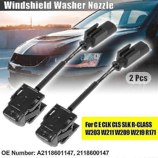 1 Par Vindusspylerdyser A2118601147 for - C E CLK R-KLASSE W203 W211 W209 W219 - Bra