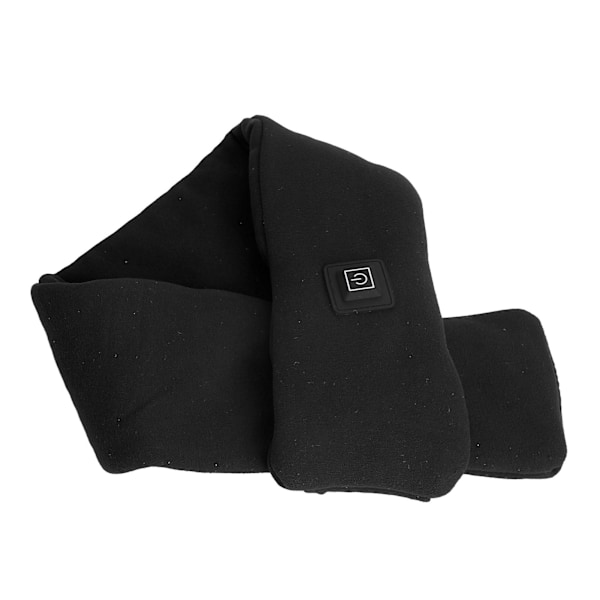 Lämmitetty huivi USB sähköinen kauluri miehille ja naisille kylmäsuoja musta