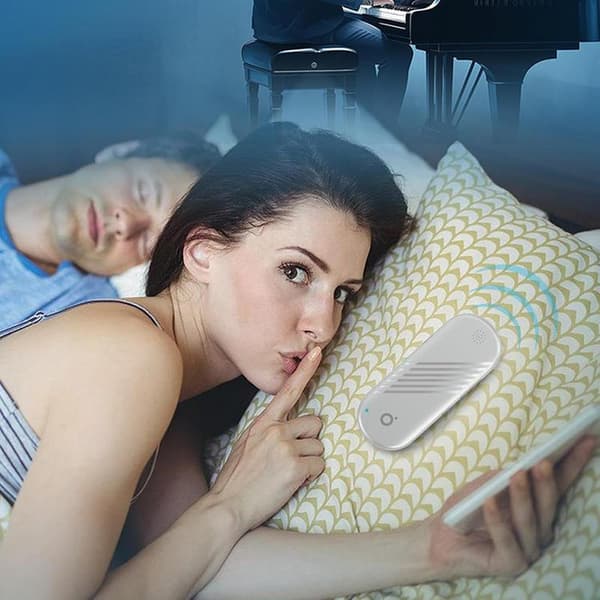 Bone Conduction Pillow Speaker, Bone Conduction Music Sleep Headphones, Under Pillow Speaker, Portable White Noise Machine with Timer