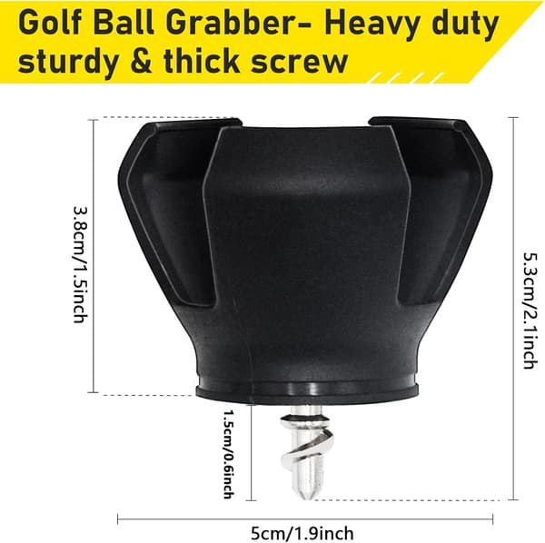 Golfboldopsamler, 4-pak, golfboldgriber til putterender, holdbare golfboldopsamlingsværktøjer til puttergreb.