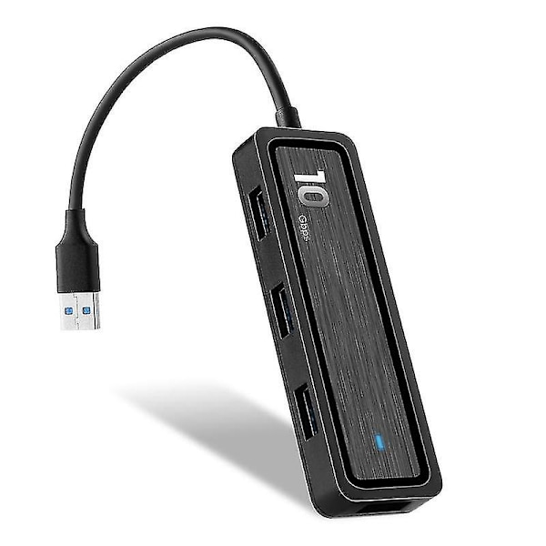 10 Gbps 6-in-1 USB-hubiadapteri Type-C - 4x USB 3.2 Gen 2 10 Gbps SuperSpeed USB C - USB-hubi SD 2.0